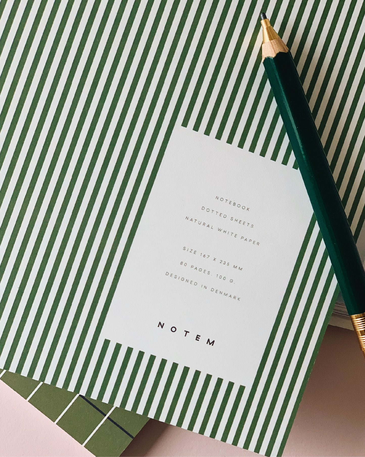 Vita Quaderno Medio Green Lines