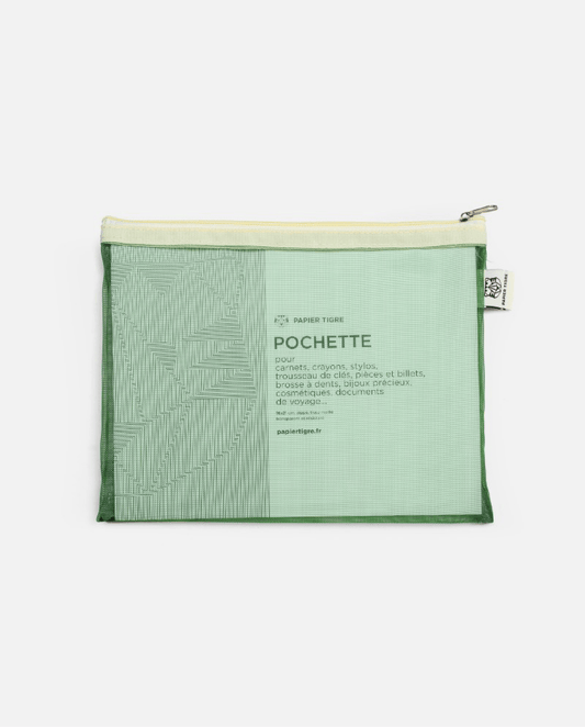 Astuccio Medium verde - panna - ErnestoShop Concept Store