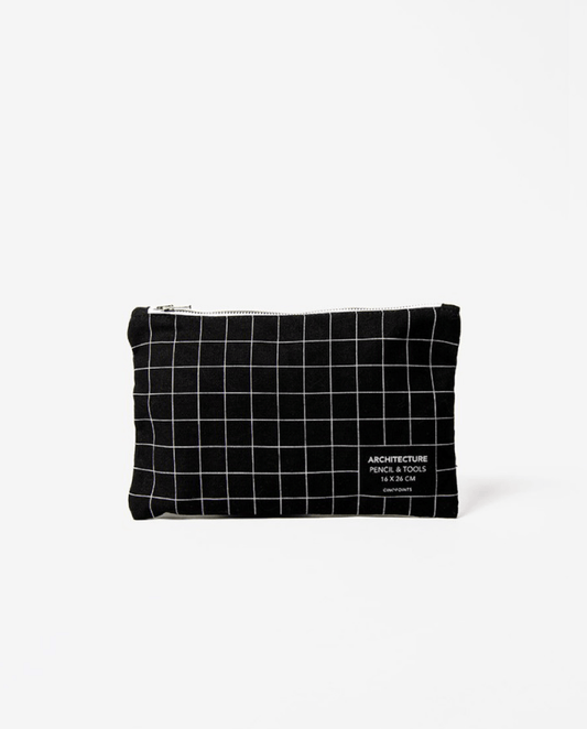 Astuccio nero grid M - ErnestoShop Concept Store