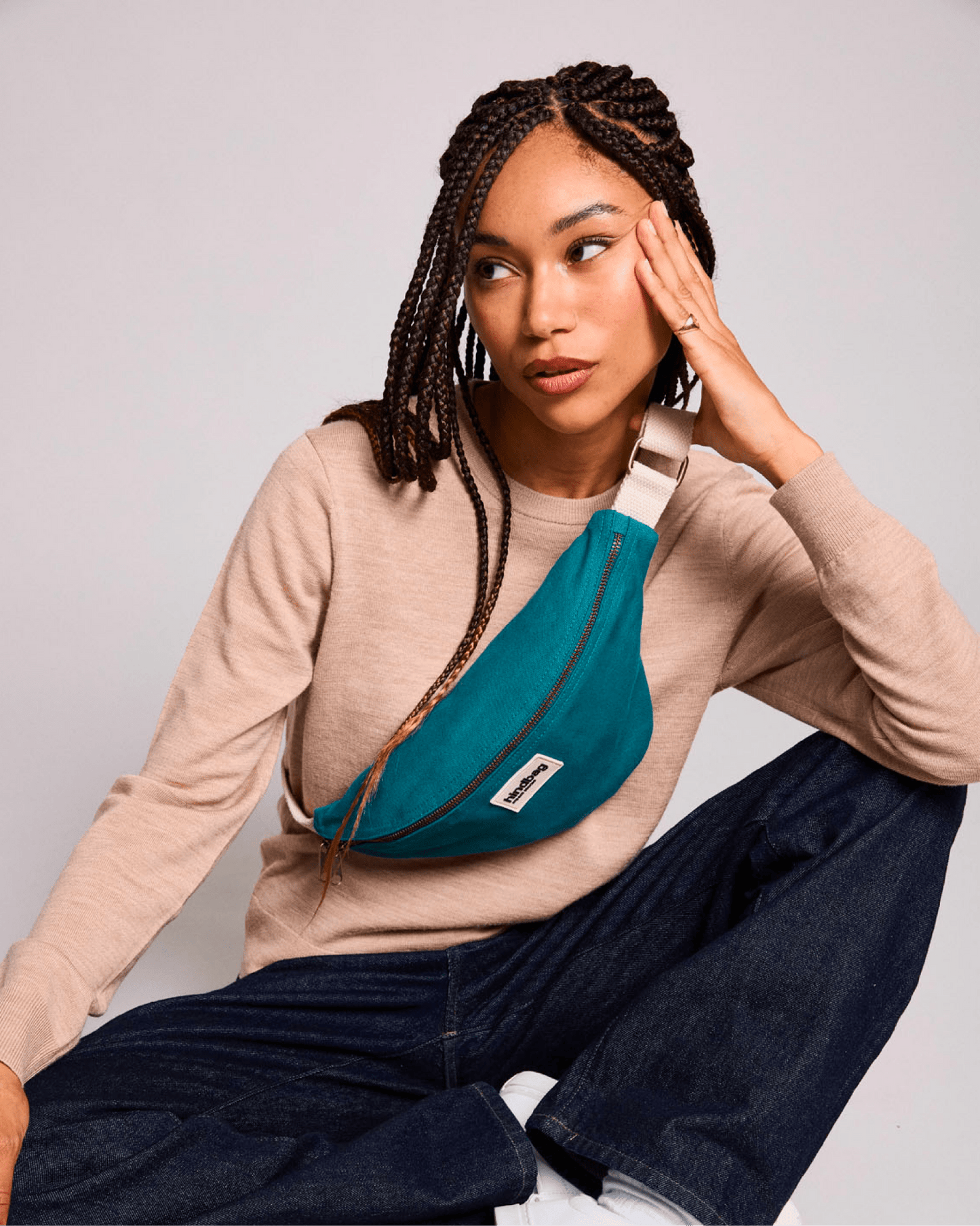 Marsupio Banana Blu Pavone - ErnestoShop Concept Store