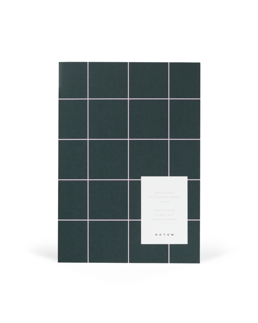 Milo Weekly Planner Dark Green - ErnestoShop Concept Store