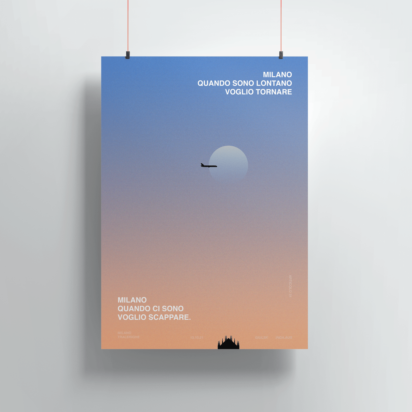 Quando sono lontano Poster A2 - ErnestoShop Concept Store