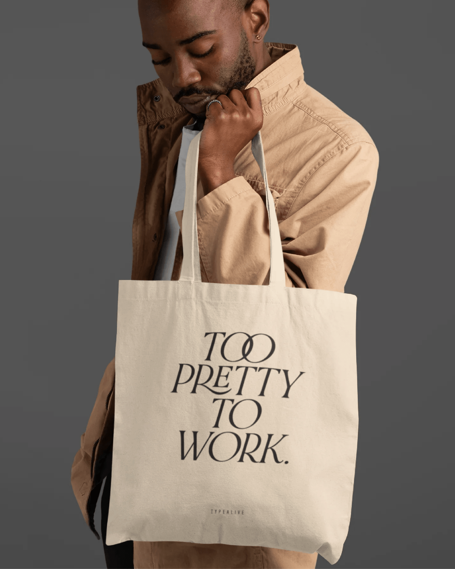 Tote Bag Too Pretty - ErnestoShop Concept Store