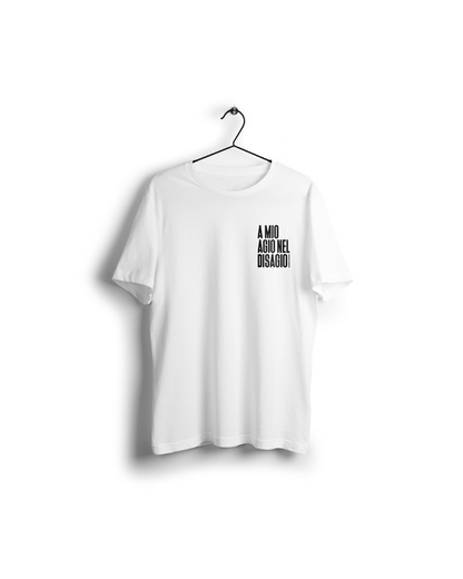 Tshirt A Mio Agio Nel Disagio Bianca