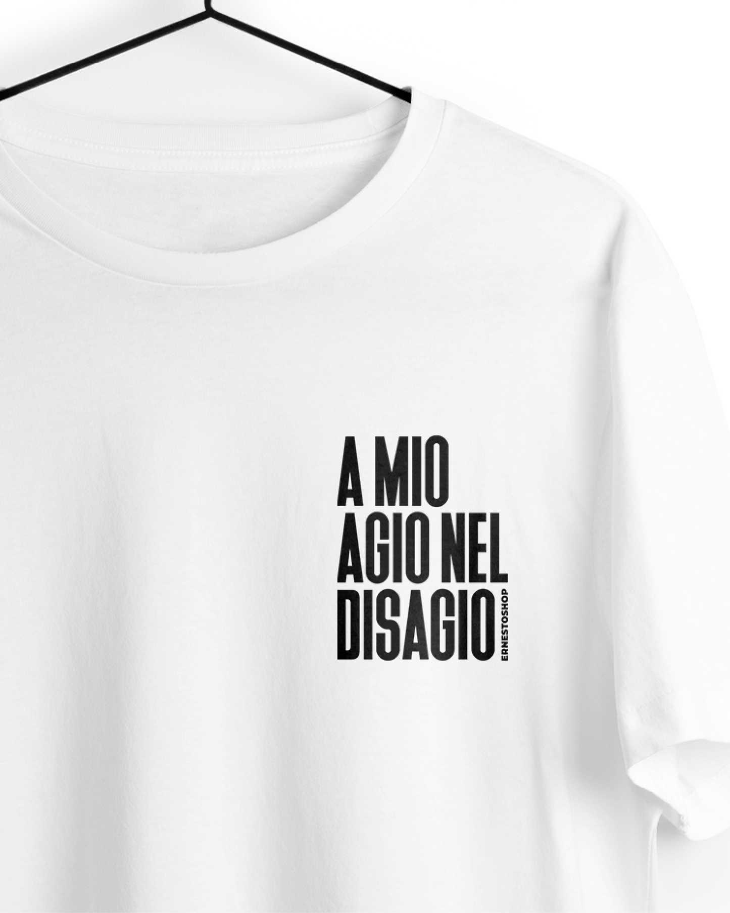 Tshirt A Mio Agio Nel Disagio Bianca