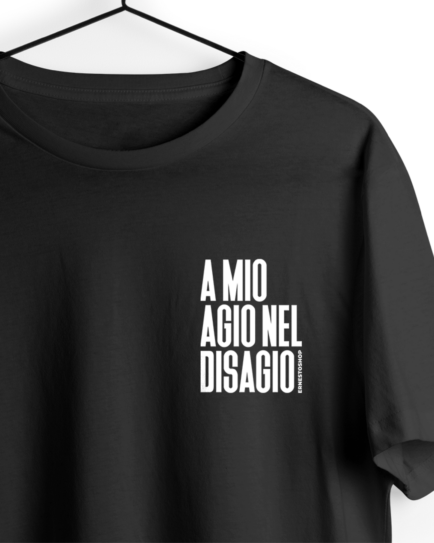 Tshirt A Mio Agio Nel Disagio Nera