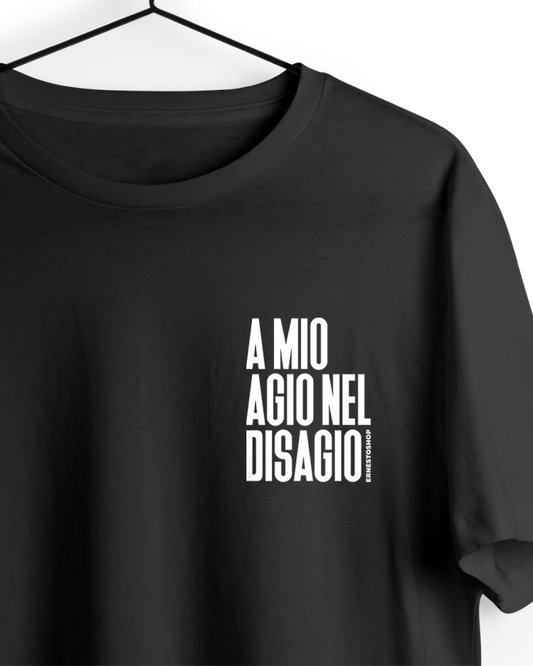 Tshirt A Mio Agio Nel Disagio Nera