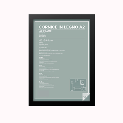 Cornice A2 in legno 42x59,4cm