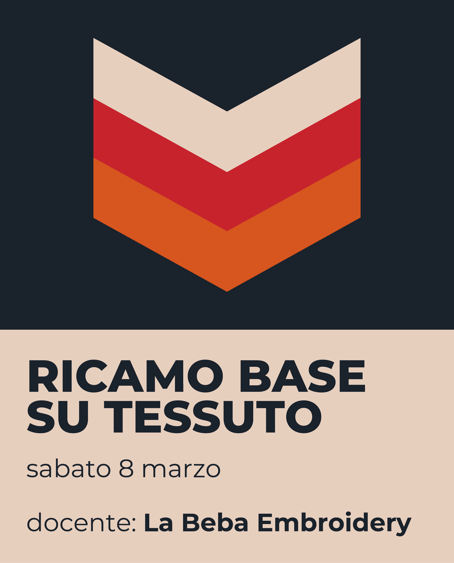 Workshop - Ricamo base su tessuto