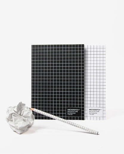 Quaderno nero grid 5x5mm