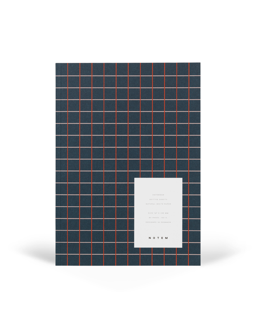 Vita Quaderno Medio Dark Blue Grid