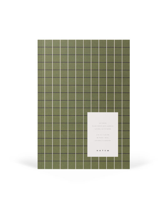 Vita Quaderno Medio Green Grid