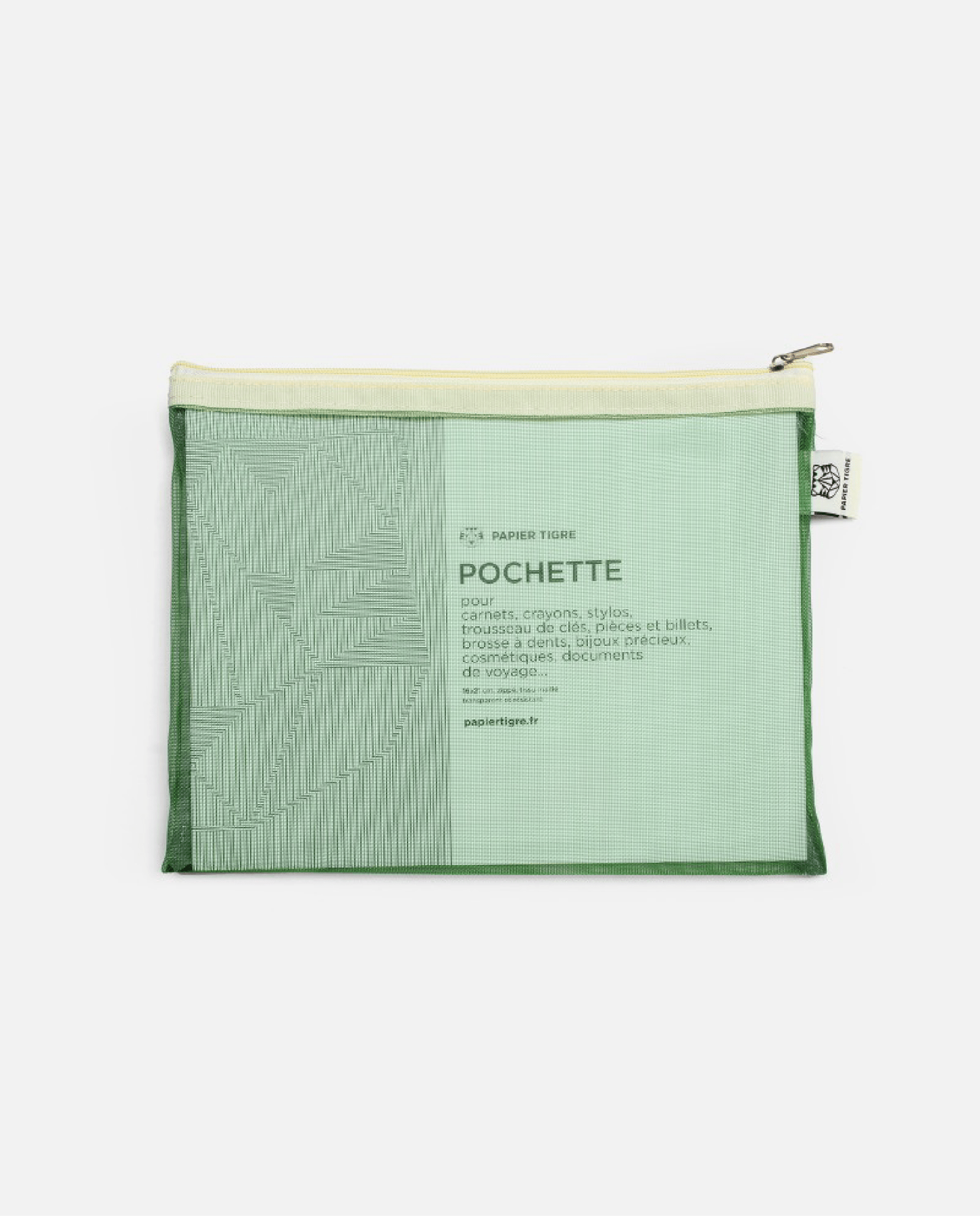 Astuccio Medium verde - panna - ErnestoShop Concept Store