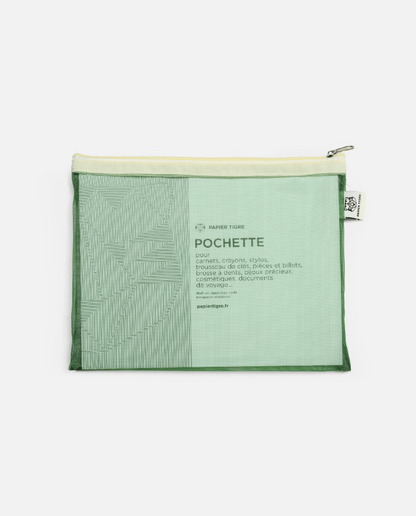 Astuccio Medium verde - panna - ErnestoShop Concept Store