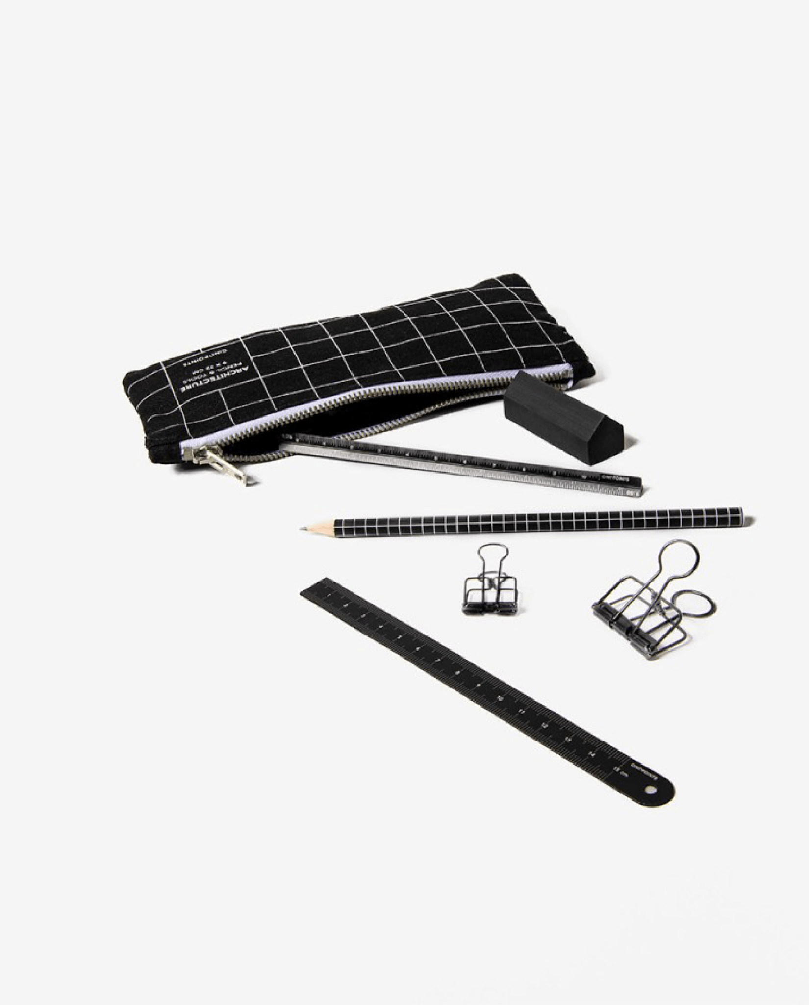 Astuccio nero grid S - ErnestoShop Concept Store