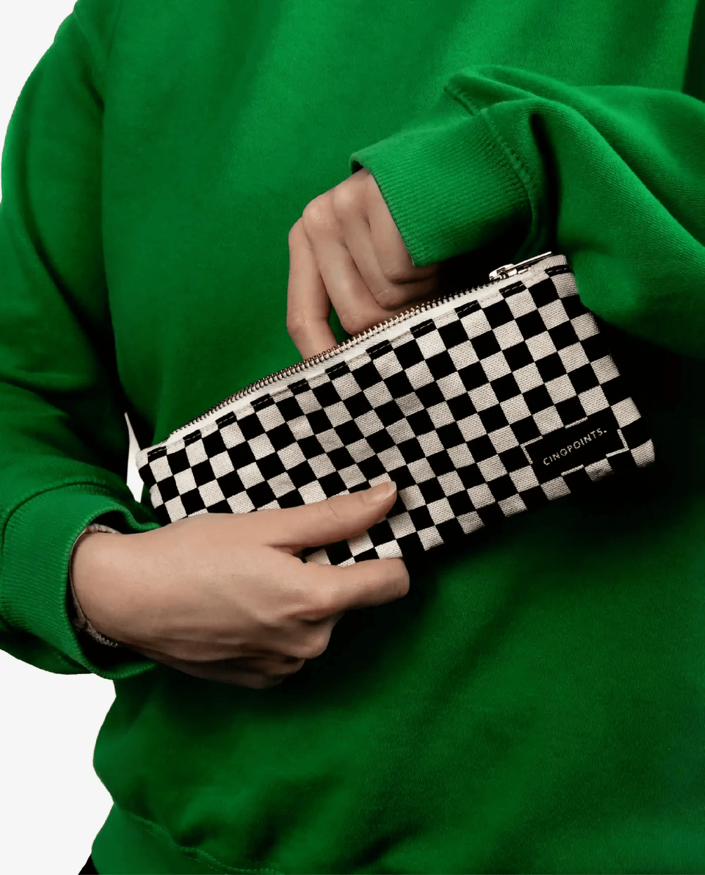 Astuccio nero scacchi S - ErnestoShop Concept Store