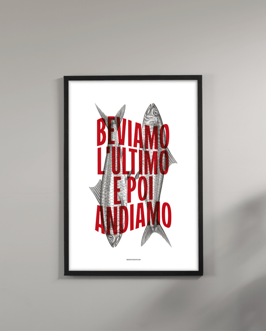 Beviamo l'ultimo Poster A2 - ErnestoShop Concept Store