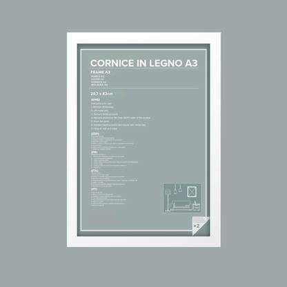 Cornice A3 in legno 29,7x42cm - ErnestoShop Concept Store