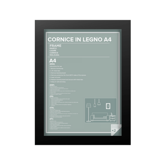 Cornice A4 in legno - ErnestoShop Concept Store