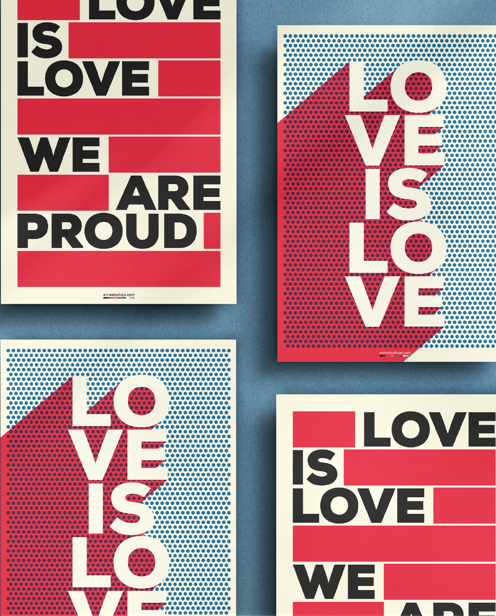 Love Is Love Poster A2 - ErnestoShop Concept Store