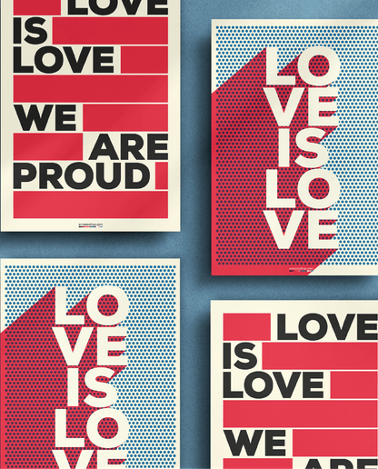 Love Is Love Poster A2 - ErnestoShop Concept Store