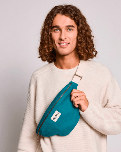 Marsupio Banana Blu Pavone - ErnestoShop Concept Store