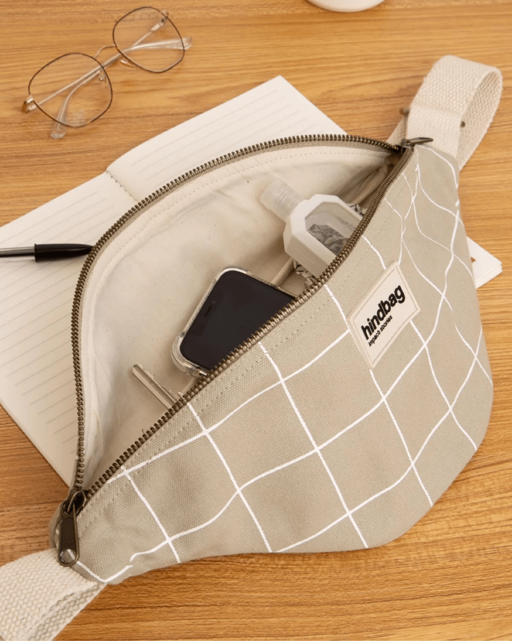 Marsupio Banana Quadri Salvia - ErnestoShop Concept Store