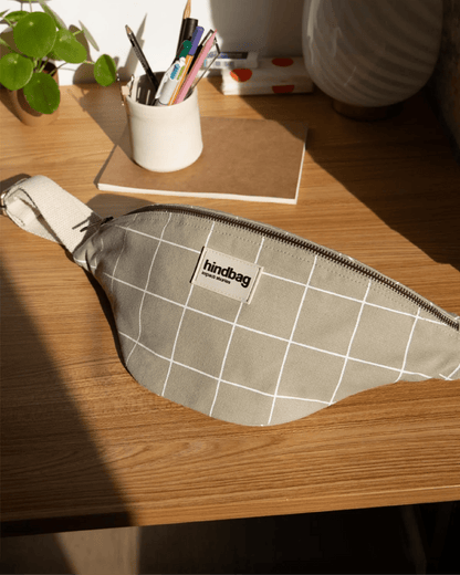 Marsupio Banana Quadri Salvia - ErnestoShop Concept Store