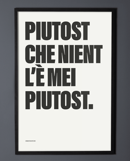 Piutost Poster A2 - ErnestoShop Concept Store