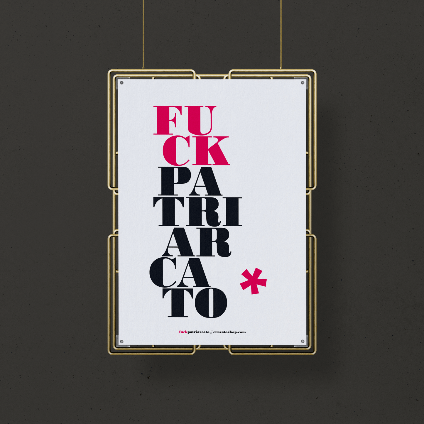 Poster A3 F**k Patriarcato BIANCO - ErnestoShop Concept Store