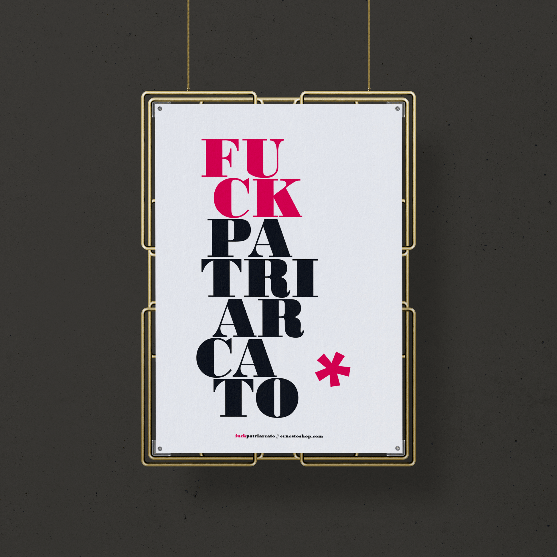 Poster A3 F**k Patriarcato BIANCO - ErnestoShop Concept Store