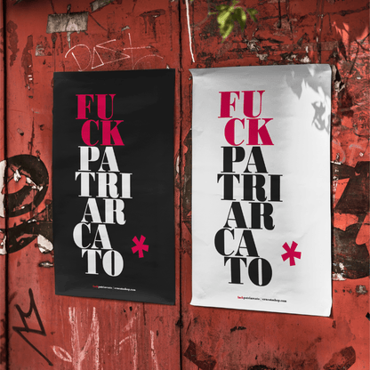 Poster A3 F**k Patriarcato NERO - ErnestoShop Concept Store