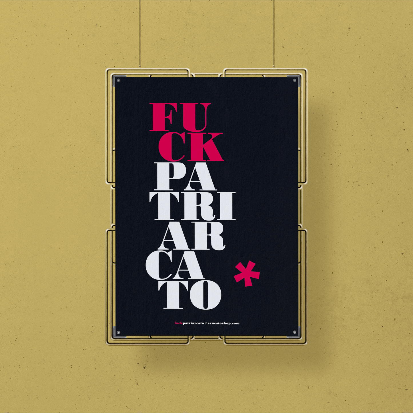 Poster A3 F**k Patriarcato NERO - ErnestoShop Concept Store