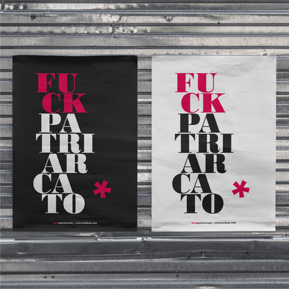 Poster A3 F**k Patriarcato NERO - ErnestoShop Concept Store