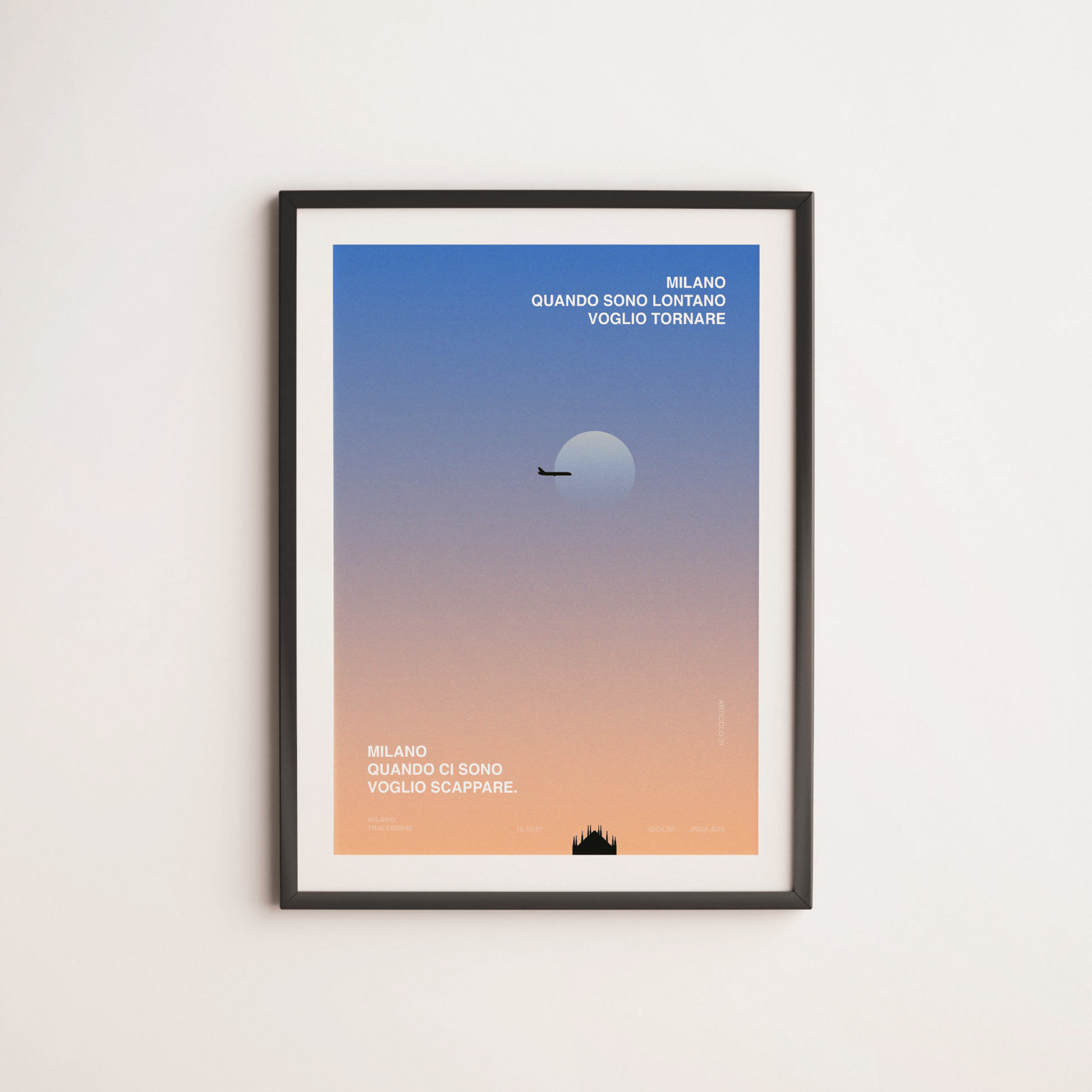 Quando sono lontano Poster A2 - ErnestoShop Concept Store