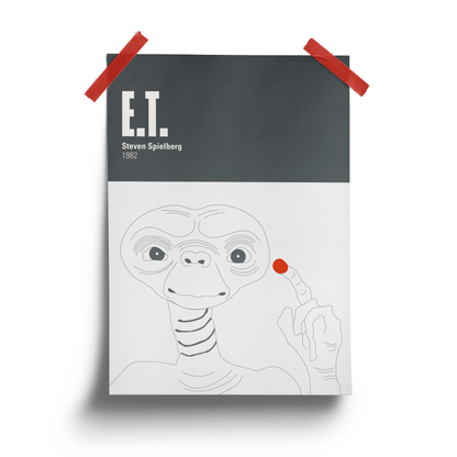 Stampa A3 ET - Steven Spielberg - ErnestoShop Concept Store