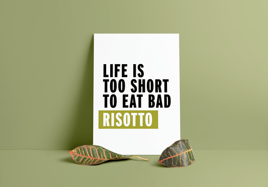 Stampa A4 Life Is Too Short - ErnestoShop Concept Store