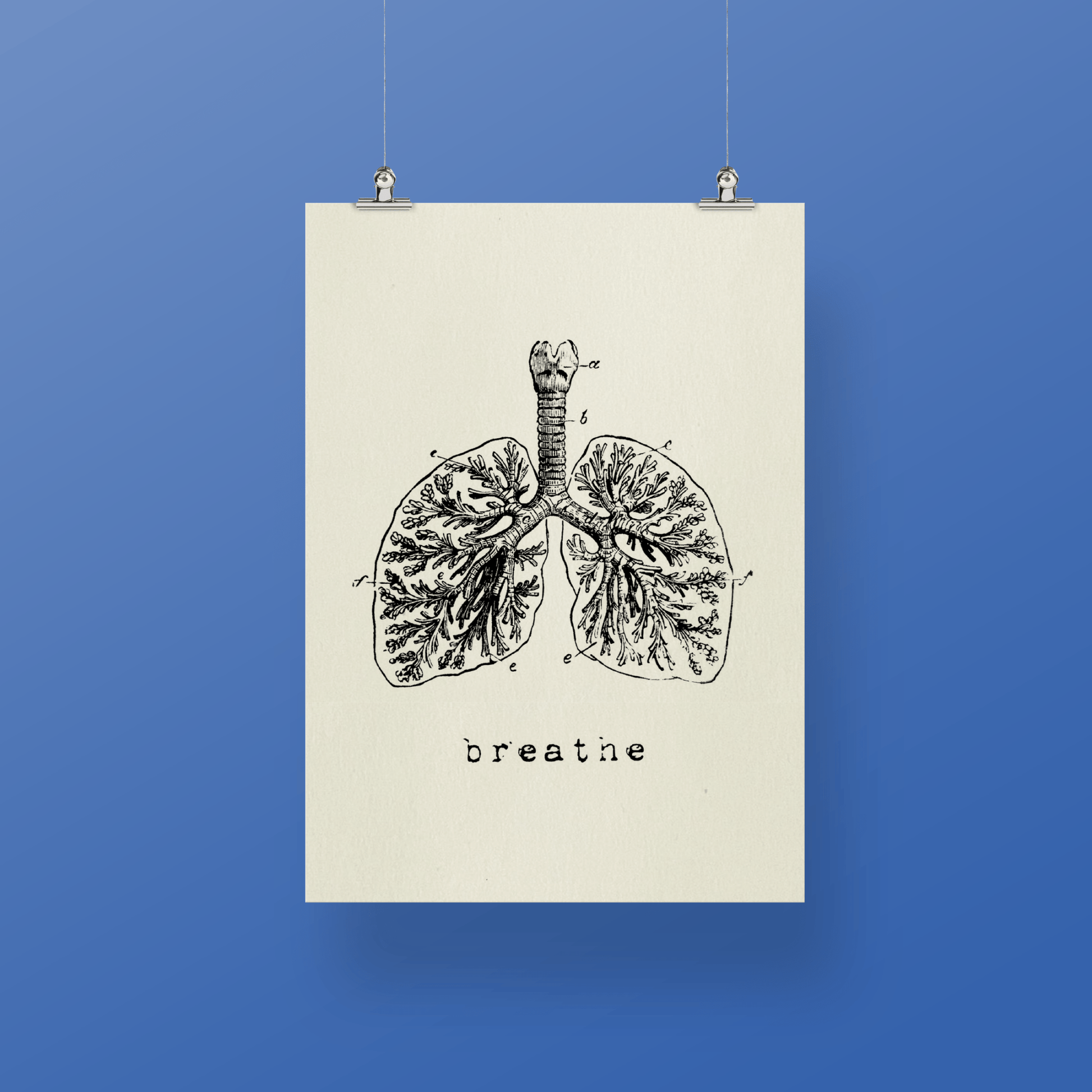 Stampa serigrafata BREATHE A4 - ErnestoShop Concept Store