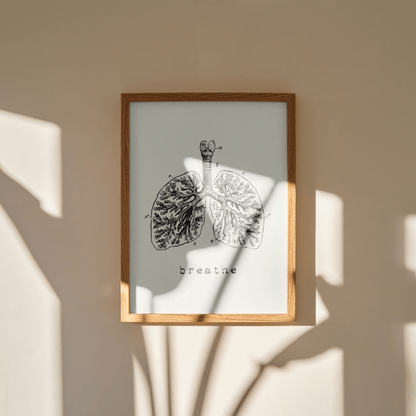 Stampa serigrafata BREATHE A4 - ErnestoShop Concept Store