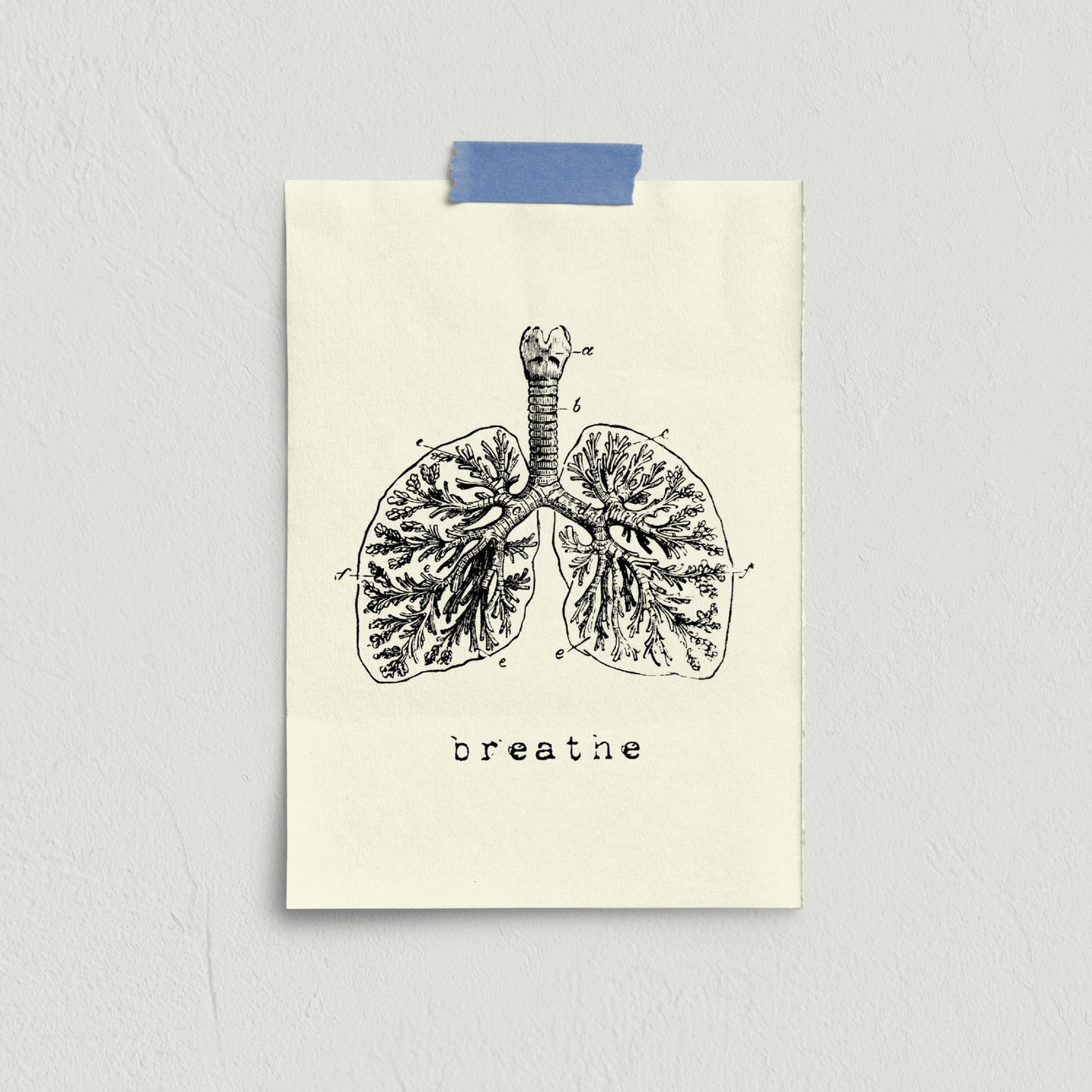 Stampa serigrafata BREATHE A4 - ErnestoShop Concept Store