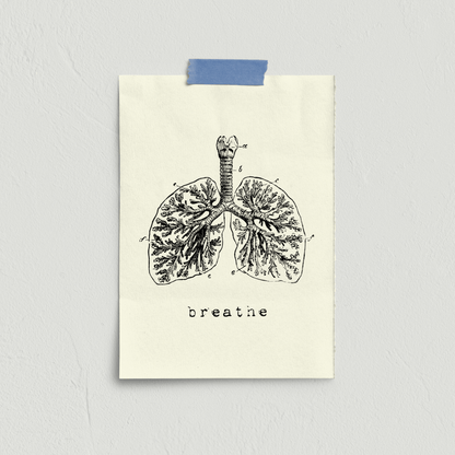 Stampa serigrafata BREATHE A4 - ErnestoShop Concept Store