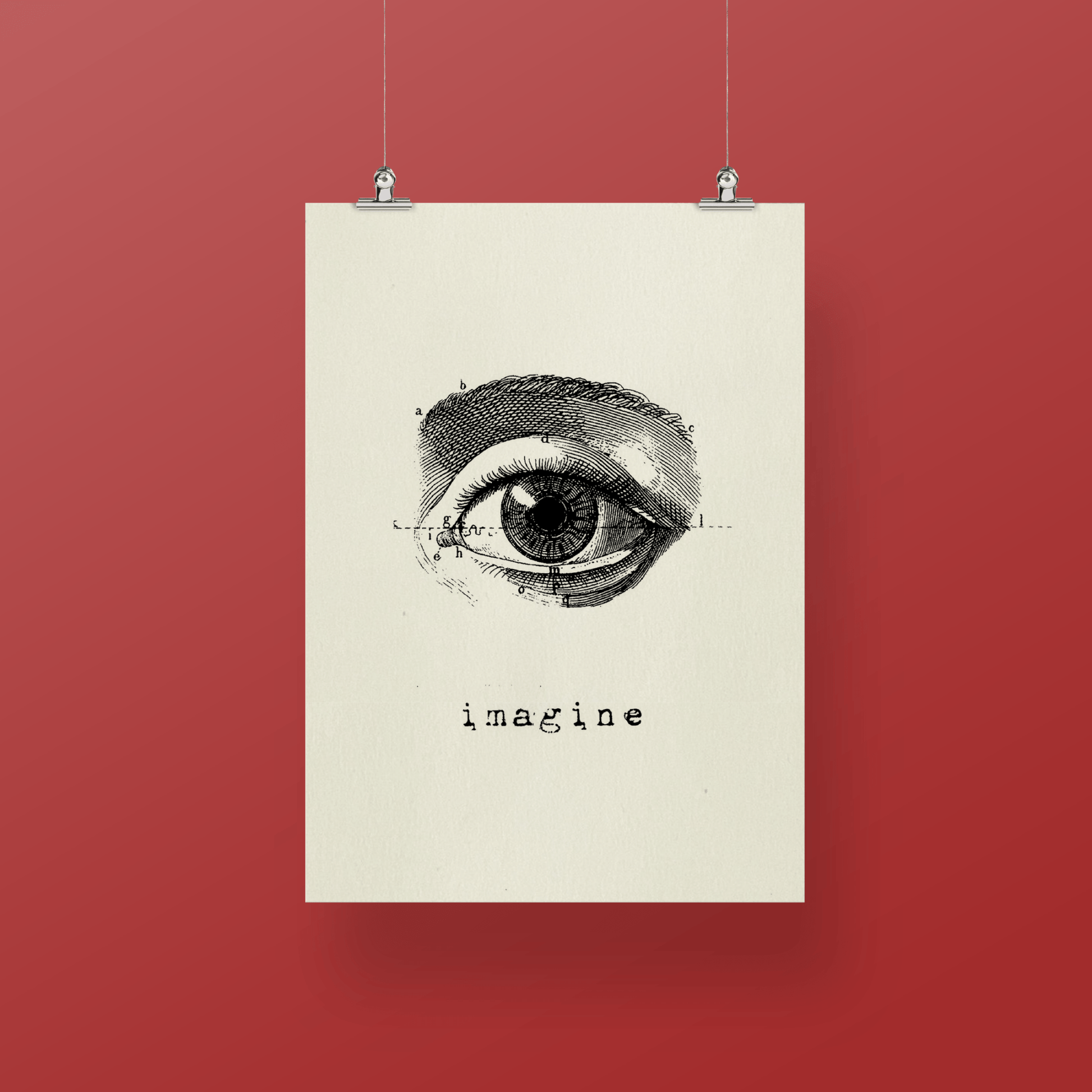 Stampa serigrafata IMAGINE A4 - ErnestoShop Concept Store