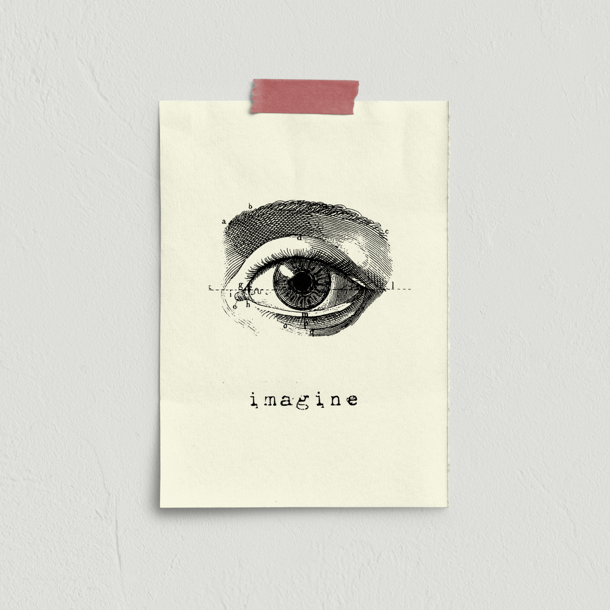 Stampa serigrafata IMAGINE A4 - ErnestoShop Concept Store