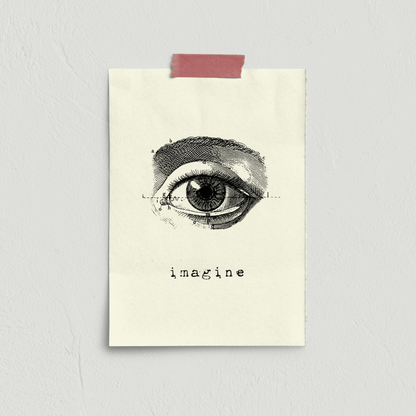 Stampa serigrafata IMAGINE A4 - ErnestoShop Concept Store
