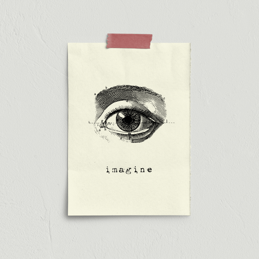 Stampa serigrafata IMAGINE A4 - ErnestoShop Concept Store