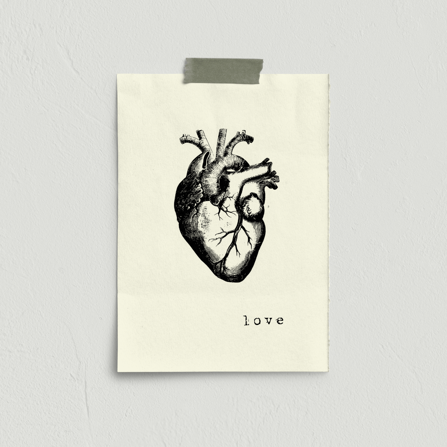 Stampa serigrafata LOVE A4 - ErnestoShop Concept Store