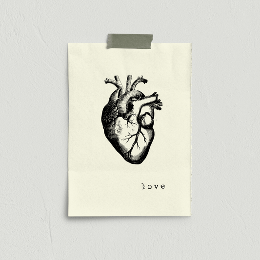 Stampa serigrafata LOVE A4 - ErnestoShop Concept Store