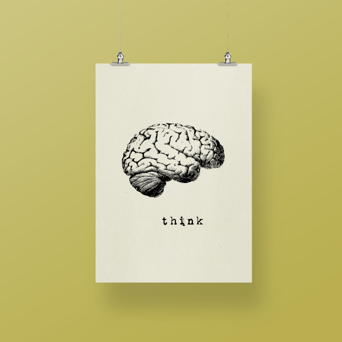 Stampa serigrafata THINK A4 - ErnestoShop Concept Store