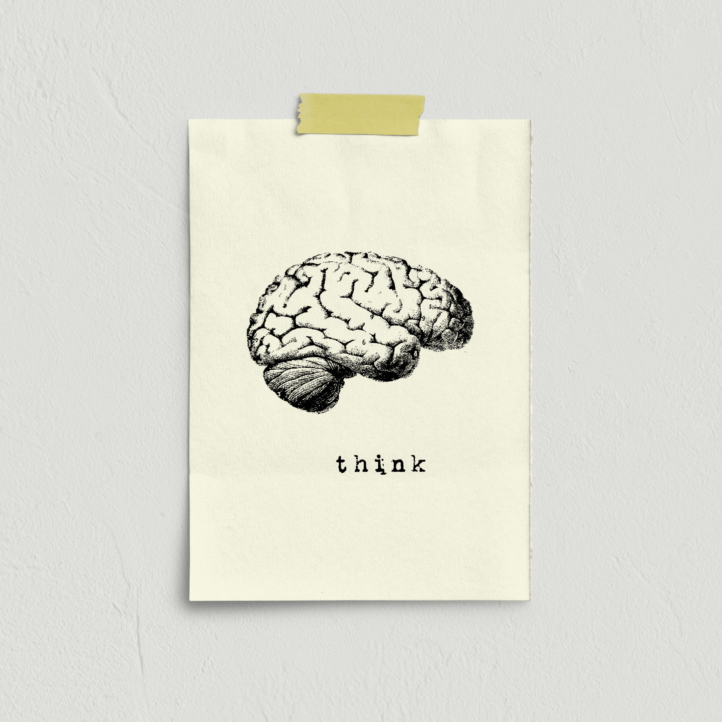 Stampa serigrafata THINK A4 - ErnestoShop Concept Store