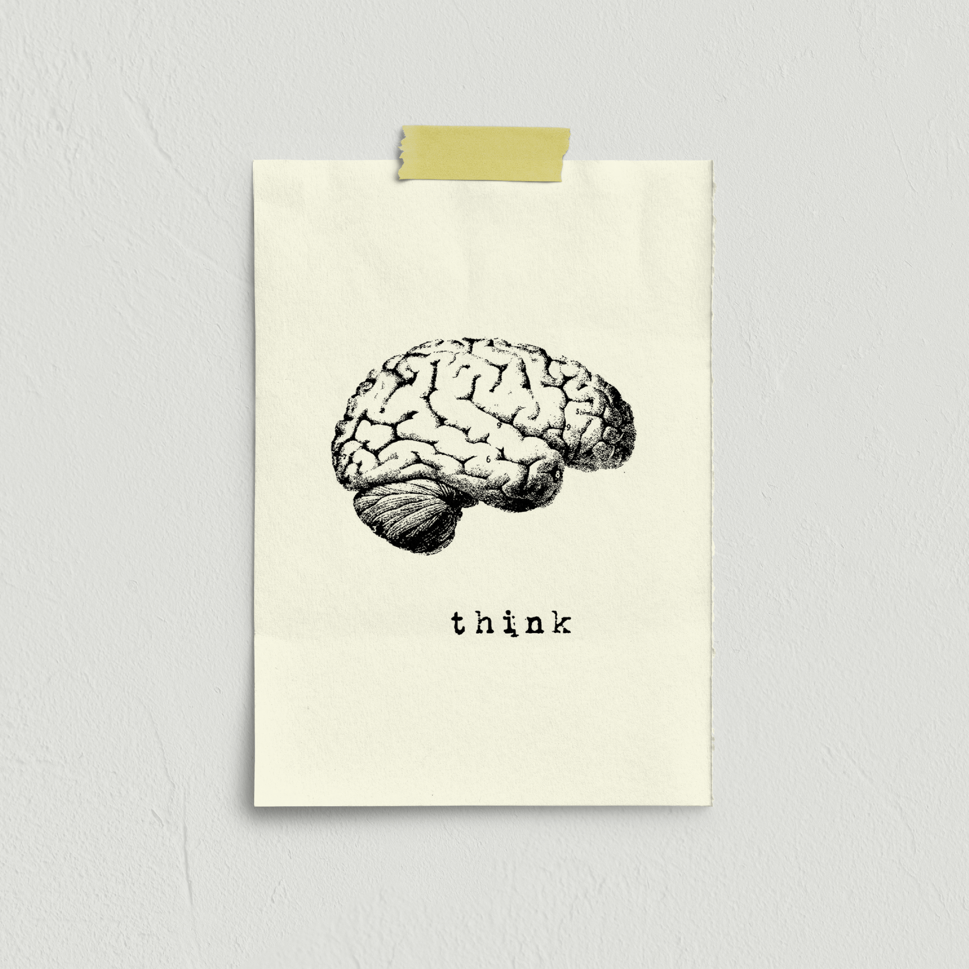 Stampa serigrafata THINK A4 - ErnestoShop Concept Store